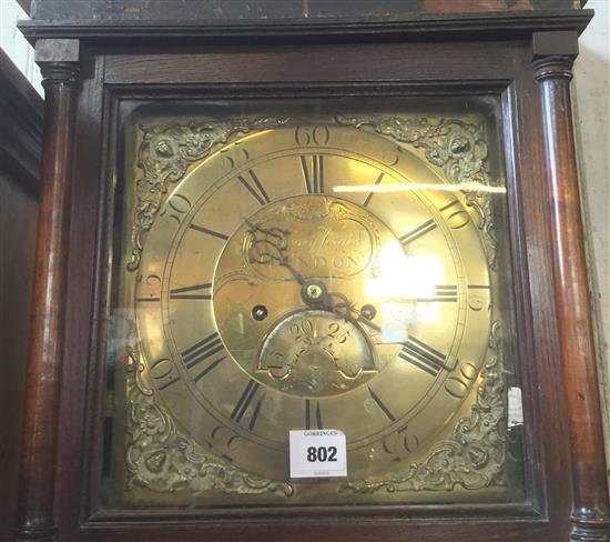 Henry Gerard of Hindon. A George III oak cased 8 day longcase clock(-)